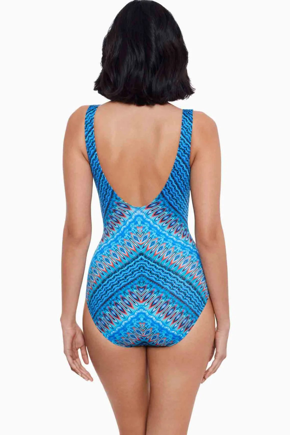Casablanca Criss Cross Escape One Piece Swimsuit