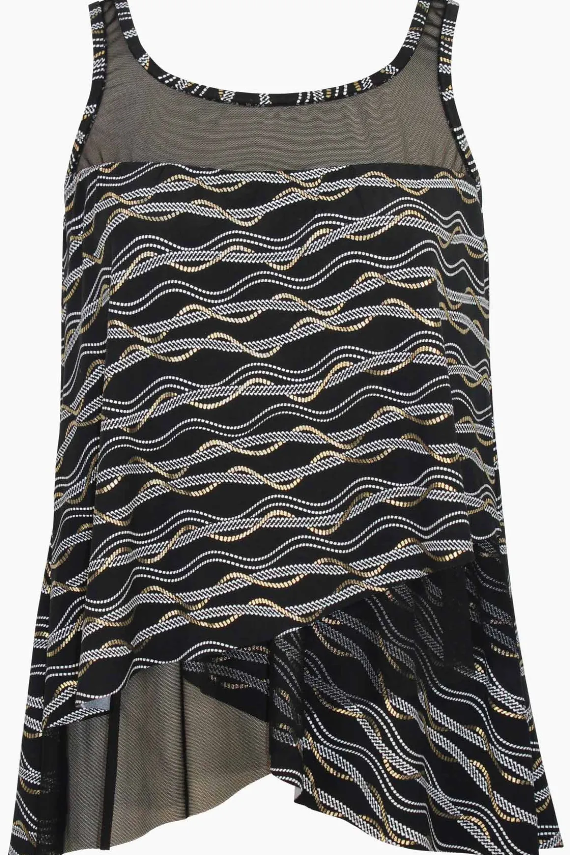 Linked In Mirage Tankini Top DD-Cup