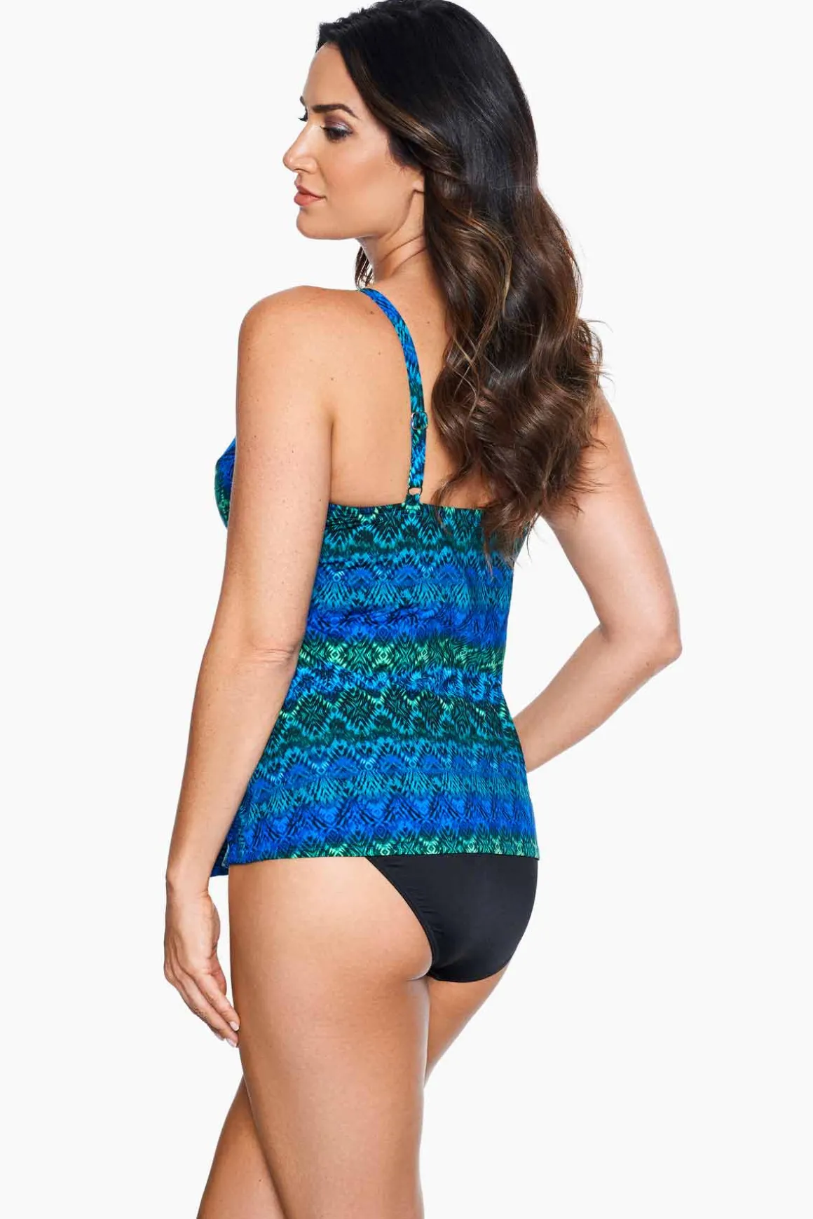Ocean Ombre Love Knot Tankini Top DD-Cup