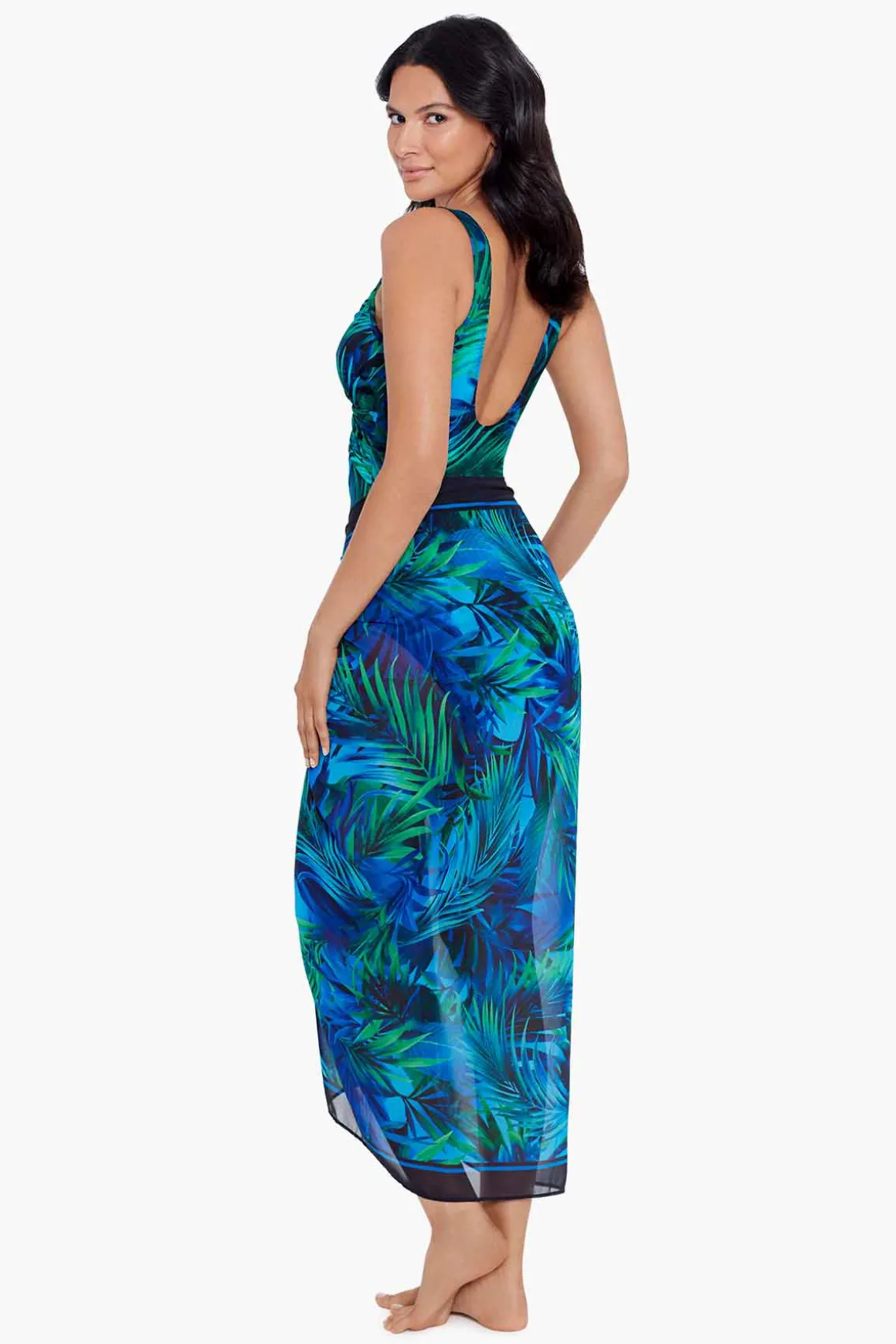 Palm Reeder Scarf Pareo Swim Cover Up
