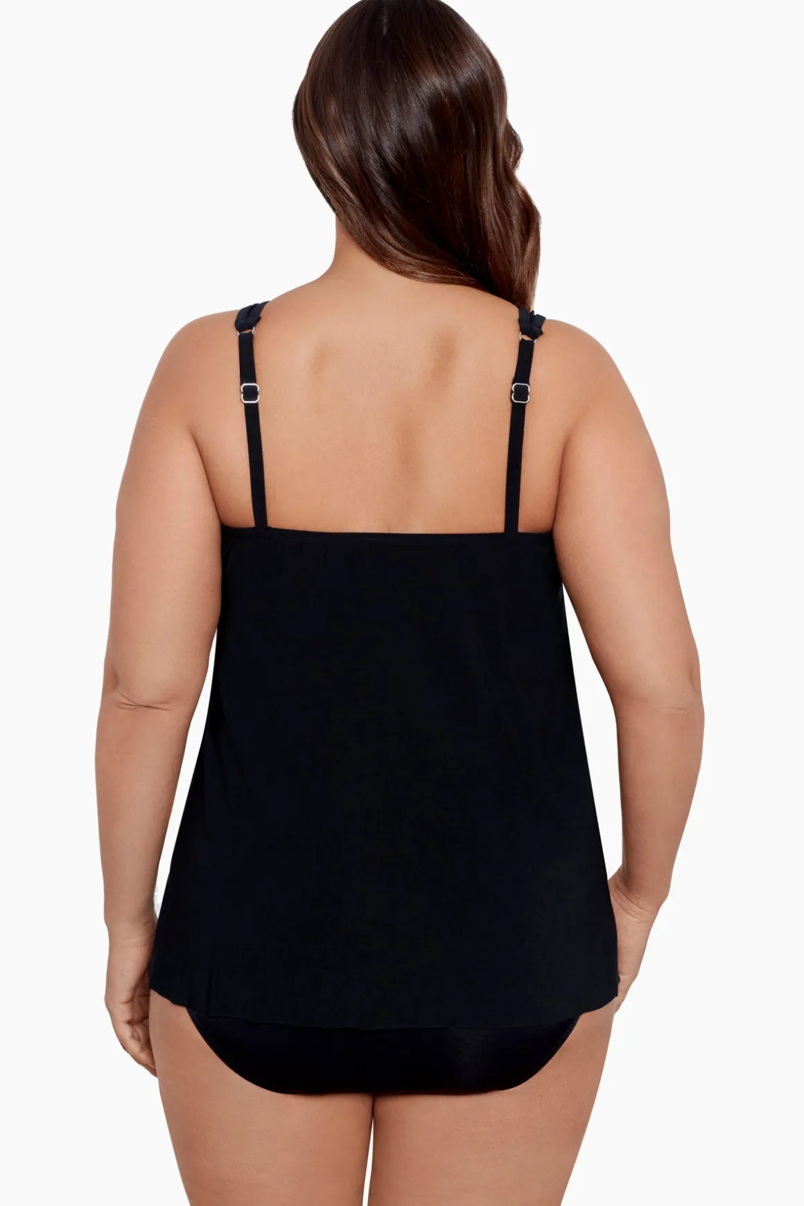 Plus Size Illusionists Mirage Underwire Tankini Top