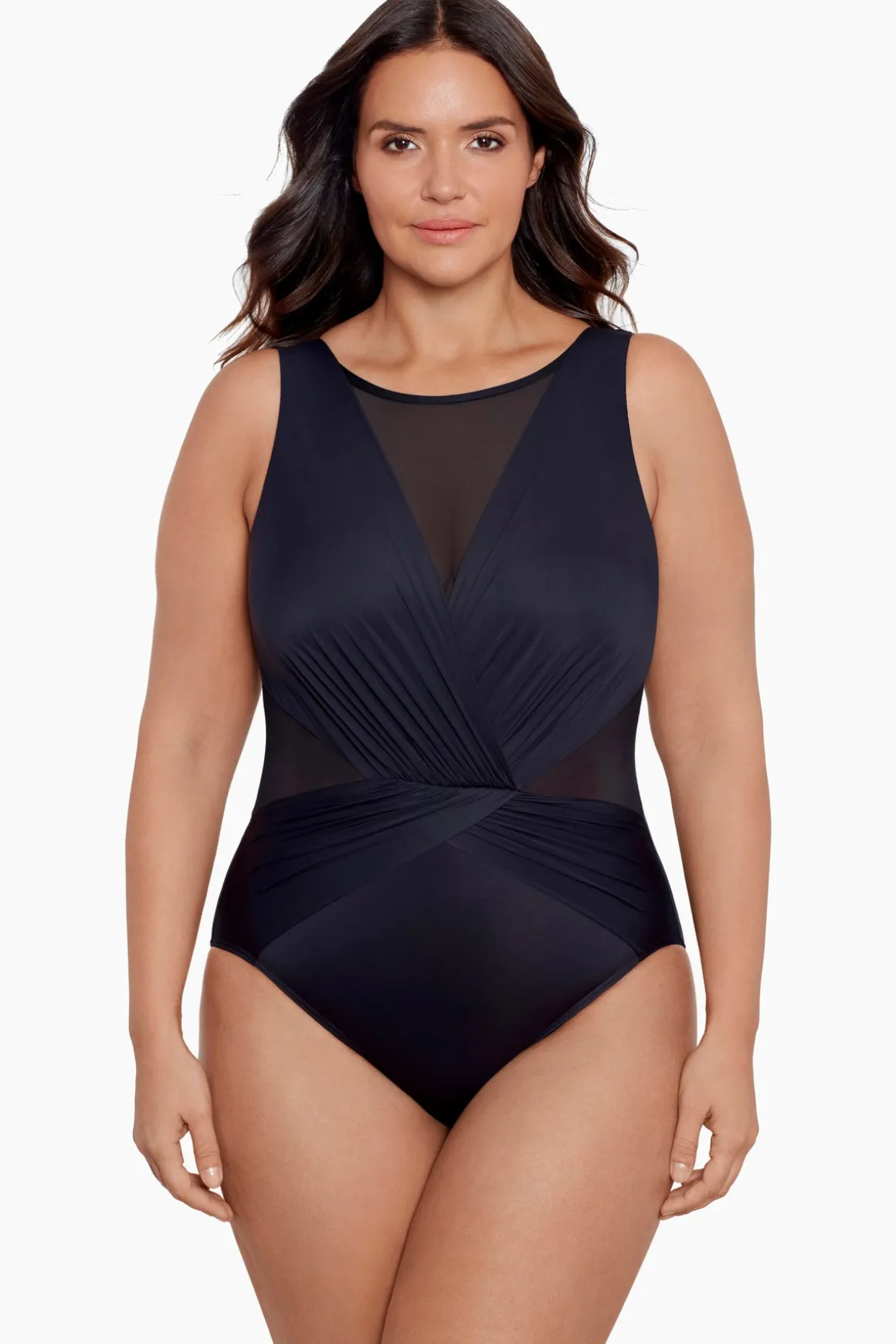Plus Size Illusionists Palma One Piece Swimsuit