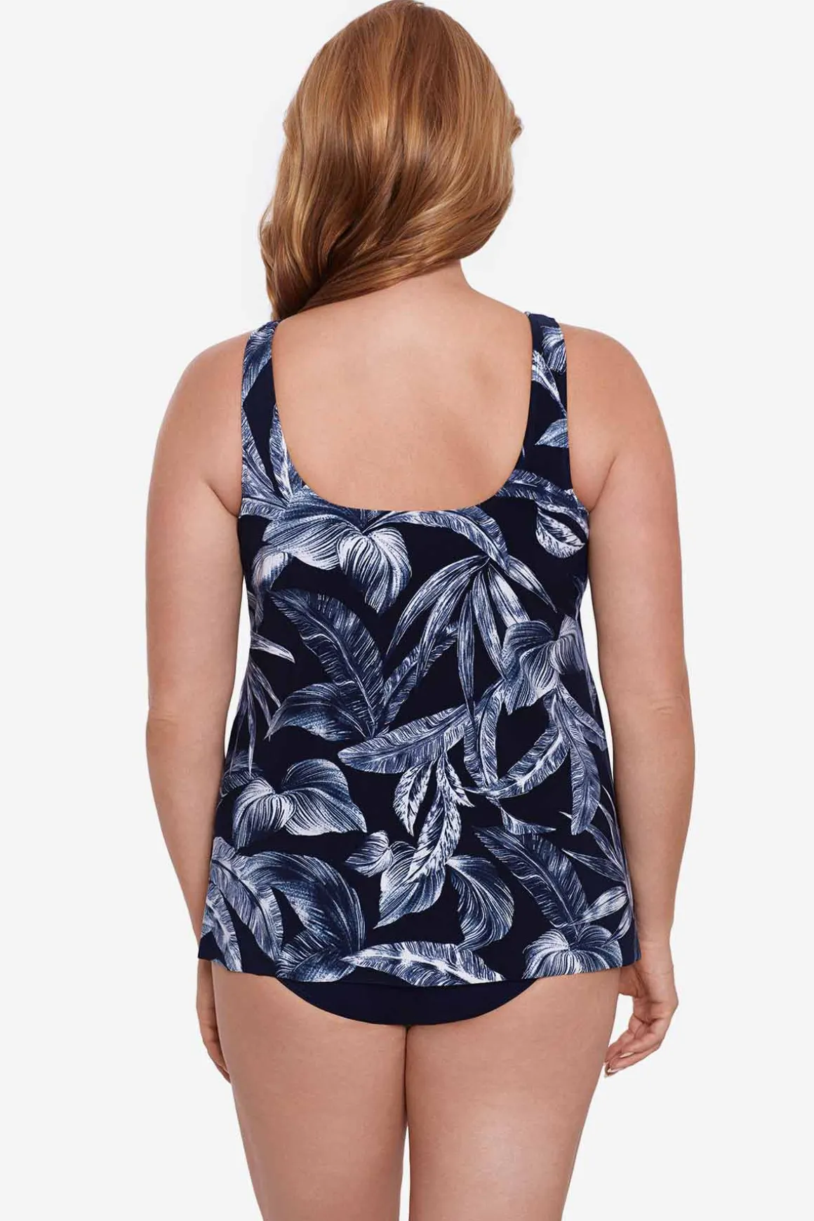 Plus Size Tropica Toile Ursula Tankini Top